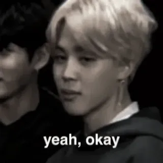 🦅 yeah, okay meme, reaction, celebrity, kpop, entertainment telegram sticker