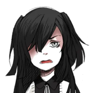 🖤 anime, manga, character, cartoon, portrait, gothic telegram sticker