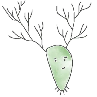 🦌 organismo, mono, verde, dibujos animados telegram sticker