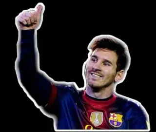 👍 Lionel Messi футбол, американский футбол, спортсмен, большой палец вверх, барселона, месси telegram sticker