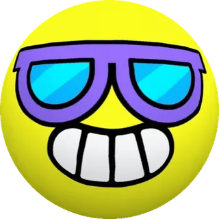 😎 Émoji, Lunettes de soleil, Jaune, Smiley whatsapp sticker