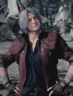 🤔 Dante Devil May Cry video game, action, Dante, Devil May Cry, anime, character telegram sticker
