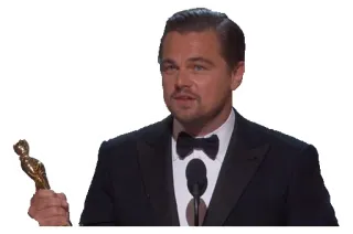 😎 Leonardo DiCaprio acteur, oscar, récompense, leonardo, dicaprio whatsapp sticker