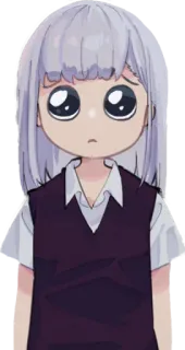 🥺 Аниме, Девушка, Грустно, Мультфильм, Мило, Манга telegram sticker