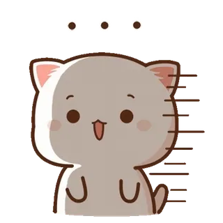 ⭐ cat, cute, animal, sticker, peach telegram sticker