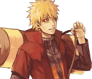 😁 Naruto Anime, Manga, Naruto, Karakter, tersenyum, rambut oranye, Karakter anime telegram sticker