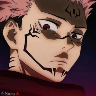 😐 Ryomen Sukuna Jujutsu Kaisen 动漫, 漫画, 两面宿傩, 咒术回战, 咒灵 telegram sticker