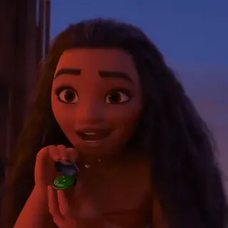 🥰 Moana モアナ, ディズニー, アニメ, キャラクター, プリンセス, ネックレス whatsapp sticker