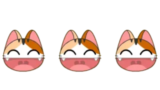 😄 gato, gatito, lindo, animal, mascota, dibujo animado telegram sticker