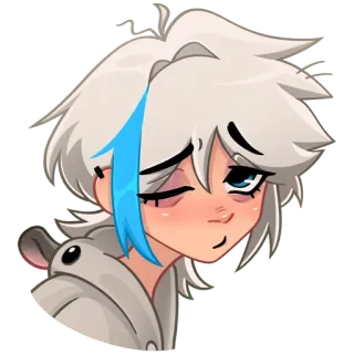 🤕 anime, manga, cartoon, sticker, character, art telegram sticker