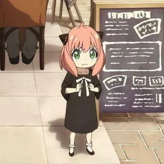 🥺 Anya Forger Spy × Family Anime, Spy Family, Anya Forger, Cartoon, Süß, Mädchen telegram sticker