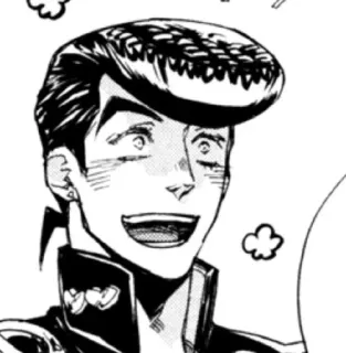 😳 Josuke Higashikata JoJo's Bizarre Adventure: Diamond Is Unbreakable アニメ, 漫画, ジョジョ, 東方仗助, ダイヤモンドは砕けない, キャラクター telegram sticker