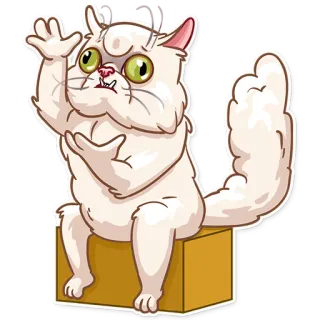 🤦‍♂️ gato, animal, sticker, dibujo animado, ilustración, felino, divertido, lindo telegram sticker