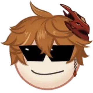 😎 emoji, sunglasses, cool, smiley, face, sticker telegram sticker