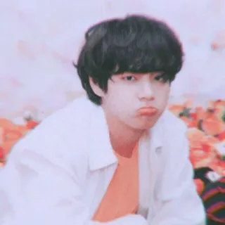 😔 K-pop, Kpop, Айдол, Певец, Парень, милый, Человек telegram sticker