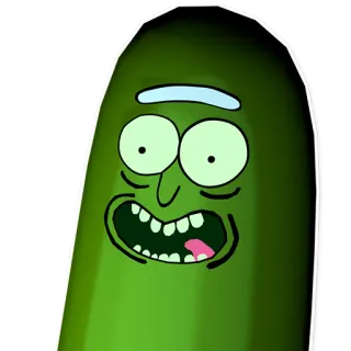 😄 Pickle Rick Rick and Morty acar, Rick, Rick and Morty, kartun, lucu, animasi dewasa, sci-fi telegram sticker