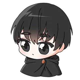 😕 Chibi, Anime, Mangá, Fofo, Desenho animado, Ilustração whatsapp sticker