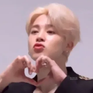 🌷 Jimin Jimin, corazón, K-Pop, cantante, Kpop, ídolo whatsapp sticker