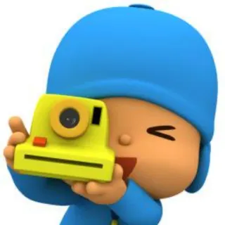 📸 Pocoyo Dibujo animado, Niño, Fotografía, Cámara whatsapp sticker
