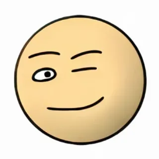😉 emoji, mruganie, twarz, śmieszne, słodkie telegram sticker