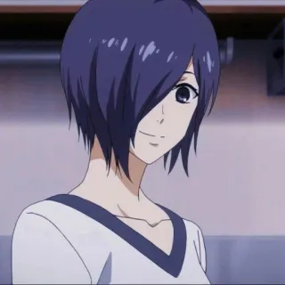 🐰 Touka Kirishima Tokyo Ghoul Аниме, Манга, Тоука Киришима, Токийский гуль, Женский персонаж telegram sticker