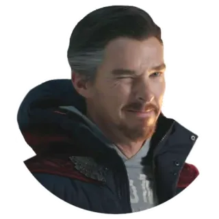 😉 Doctor Strange doctor strange, marvel, benedict cumberbatch, wink telegram sticker