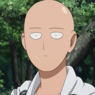 😐 Saitama One-Punch Man Anime, Saitama, One-Punch Man, Eroe, Calvo, Manga telegram sticker