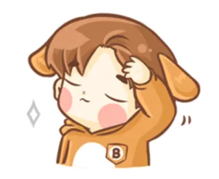 😏 cartoon, cute, illustration, kawaii, sticker, anime telegram sticker