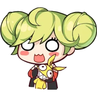 😳 anime, cute, cartoon, sticker telegram sticker
