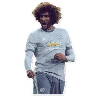 👿 Marouane Fellaini pemain sepak bola, olahraga, sepak bola, atlet, Manchester United telegram sticker