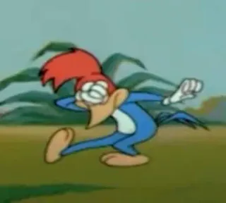 🤦‍♂️ Woody Woodpecker วู้ดดี้ วู้ดเพ็คเกอร์, การ์ตูน, ตัวละคร, แอนิเมชั่น telegram sticker