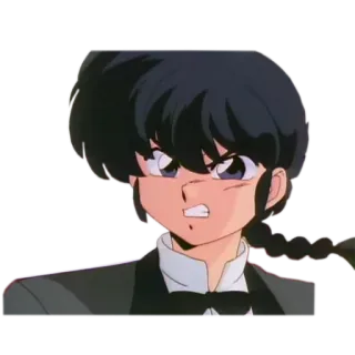 😡 Ranma Saotome Ranma 1/2 anime, martial arts, comedy, ranma, fighting telegram sticker