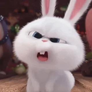 🧊 Snowball The Secret Life of Pets rabbit, bunny, cartoon, animated, animal, cute telegram sticker