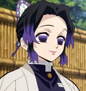 🦋 Shinobu Kocho Demon Slayer Аниме, Клинок, рассекающий демонов, Шинобу Кочо, Манга, Персонаж, Бабочка whatsapp sticker