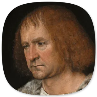 🙁 Porträt, Mann, Alter Meister, Gemälde, Kunstwerk, Historische Figur whatsapp sticker
