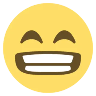 😁 emoji, smile, happy, joy, face telegram sticker