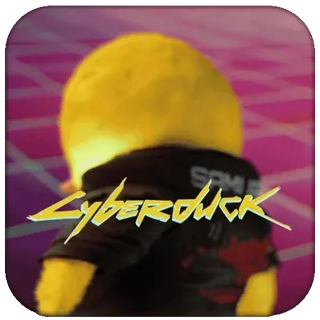 🐥 Cyberduck duck, cyberpunk, sticker, cyberduck telegram sticker