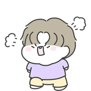😤 Cartoon, Niedlich, Figur, Illustration, Sticker, Kawaii telegram sticker