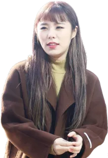 🙂 wanita, gadis, potret, orang, rambut, jaket telegram sticker