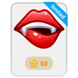 🎁 limited wampir, usta, kły, ugryzienie, stworzenie, horror, halloween, limitowany whatsapp sticker