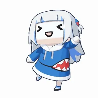 💃 Gawr Gura anime, vtuber, shark, cute, gawr gura telegram sticker