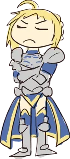 😒 Saber Fate/Stay Night anime, personaggio, saber, fate stay night telegram sticker