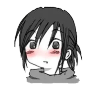 😓 애니메이션, 만화, 만화영화, 캐릭터, 귀여운, 볼빨개짐 telegram sticker