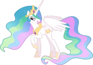 😏 Princess Celestia My Little Pony Princess Celestia, My Little Pony, pony, cartoon, magic, friendship telegram sticker
