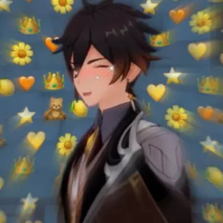 💰 Zhongli Genshin Impact Anime, Video game, Genshin Impact, Zhongli, Karakter, Fanart telegram sticker