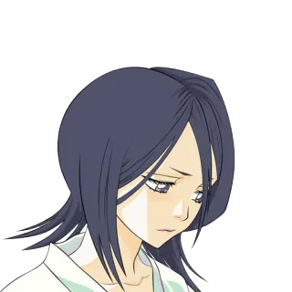 👧 Soifon Bleach Anime, Feminino, Personagem, Triste, Bleach telegram sticker
