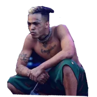 😼 XXXTentacion 래퍼, 가수, xxxtentacion, 음악, 타투, 힙합 telegram sticker
