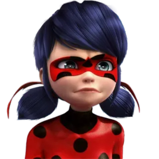 😟 Ladybug Miraculous: Tales of Ladybug & Cat Noir мультфильм, супергерой, Леди Баг и Супер-Кот, Маринетт, Леди Баг telegram sticker