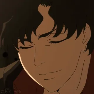 😏 Anime, Mann, Cartoon, Porträt, Animation telegram sticker