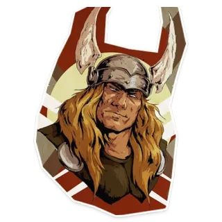 🎆 Thor 토르, 마블, 슈퍼히어로, 북유럽 신화, 어벤져스, 만화 캐릭터, 아스가르드인 telegram sticker